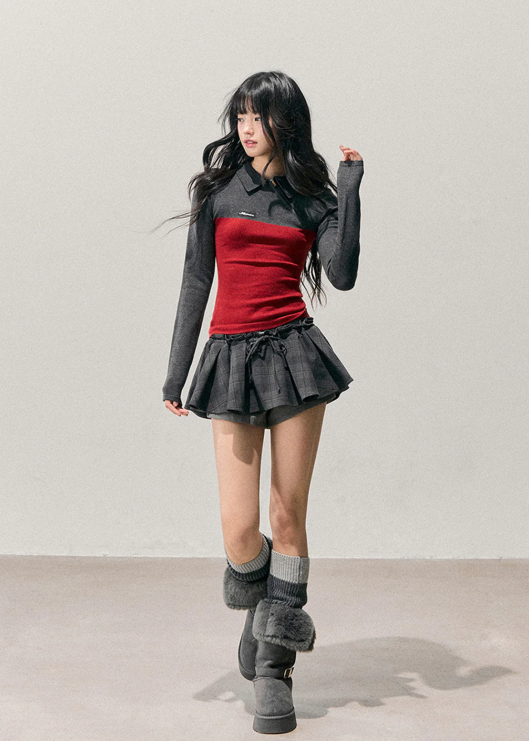 Undercurrent Knit Polo Top - Image 11