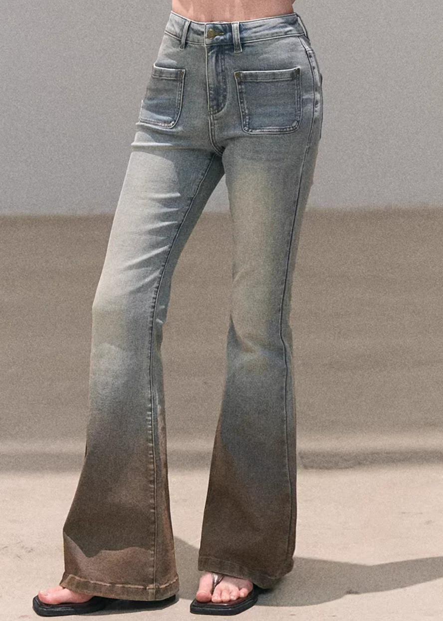 Valley Fog Flared Denim