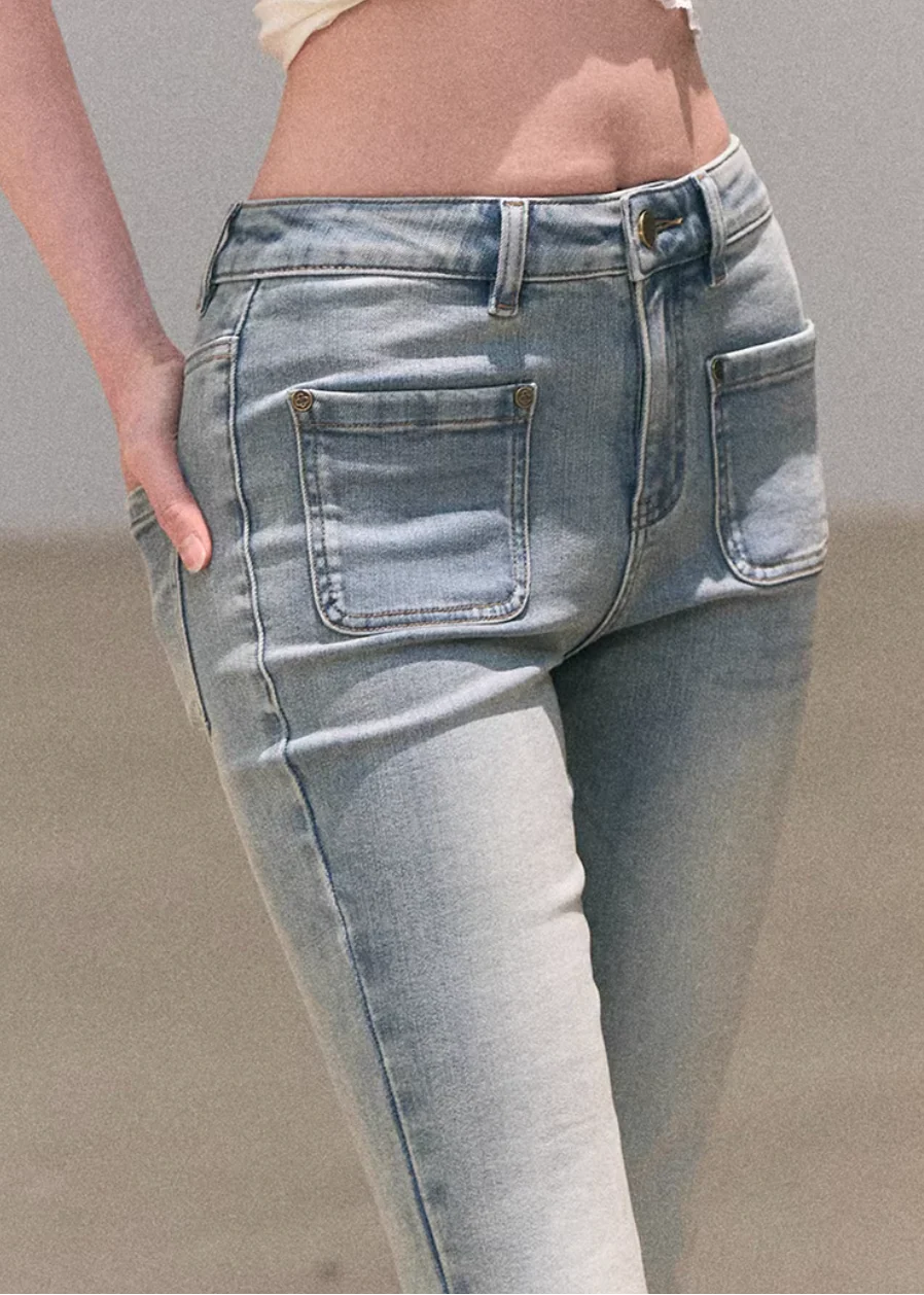Valley Fog Flared Denim - Image 2