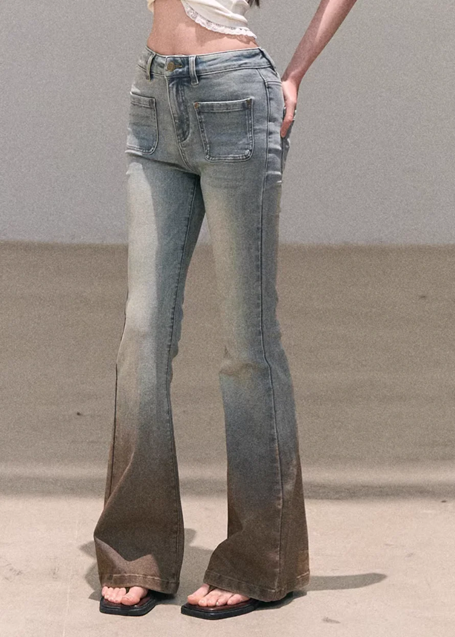 Valley Fog Flared Denim - Image 4