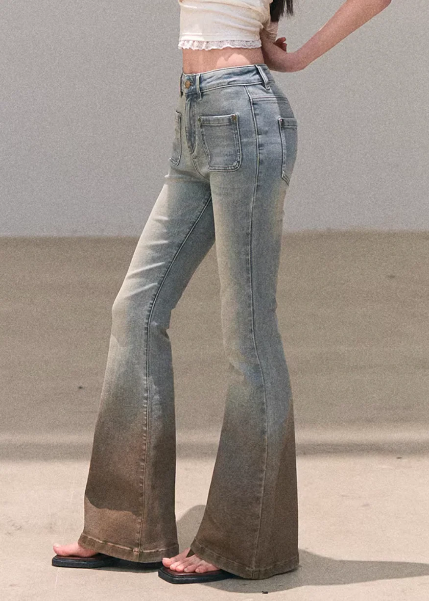 Valley Fog Flared Denim - Image 5