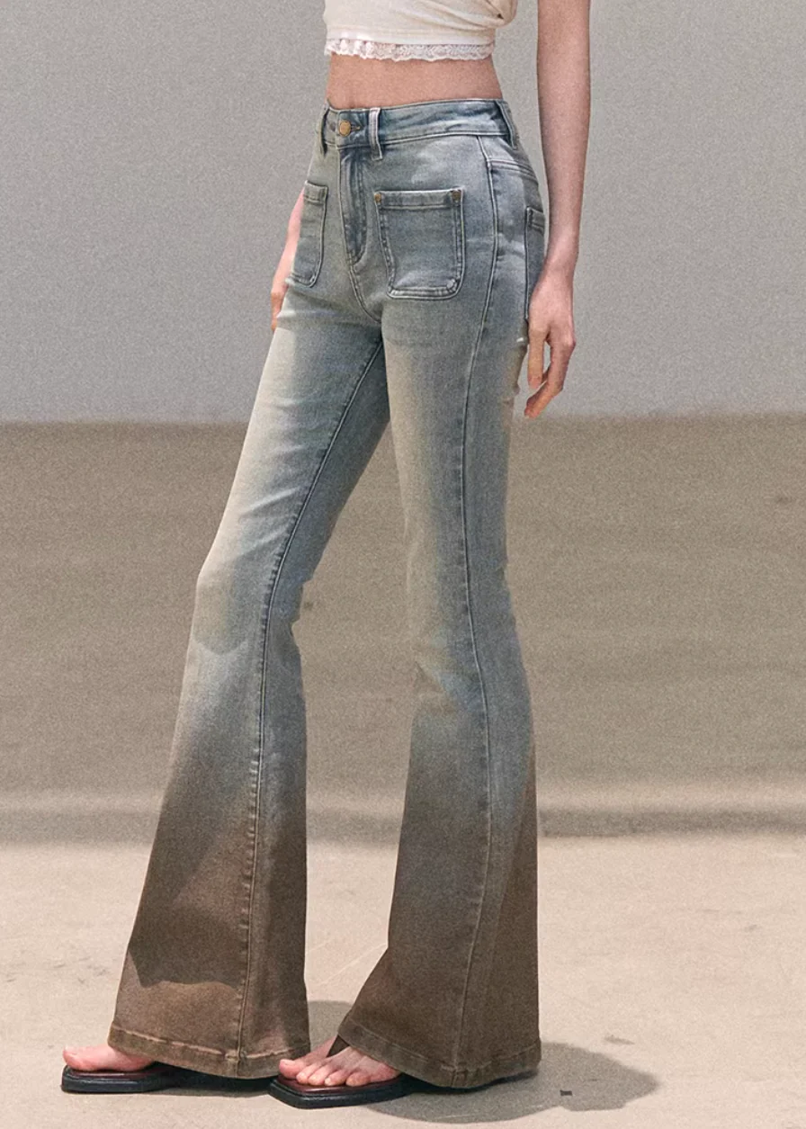 Valley Fog Flared Denim - Image 7