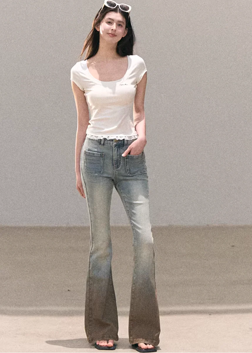 Valley Fog Flared Denim - Image 8