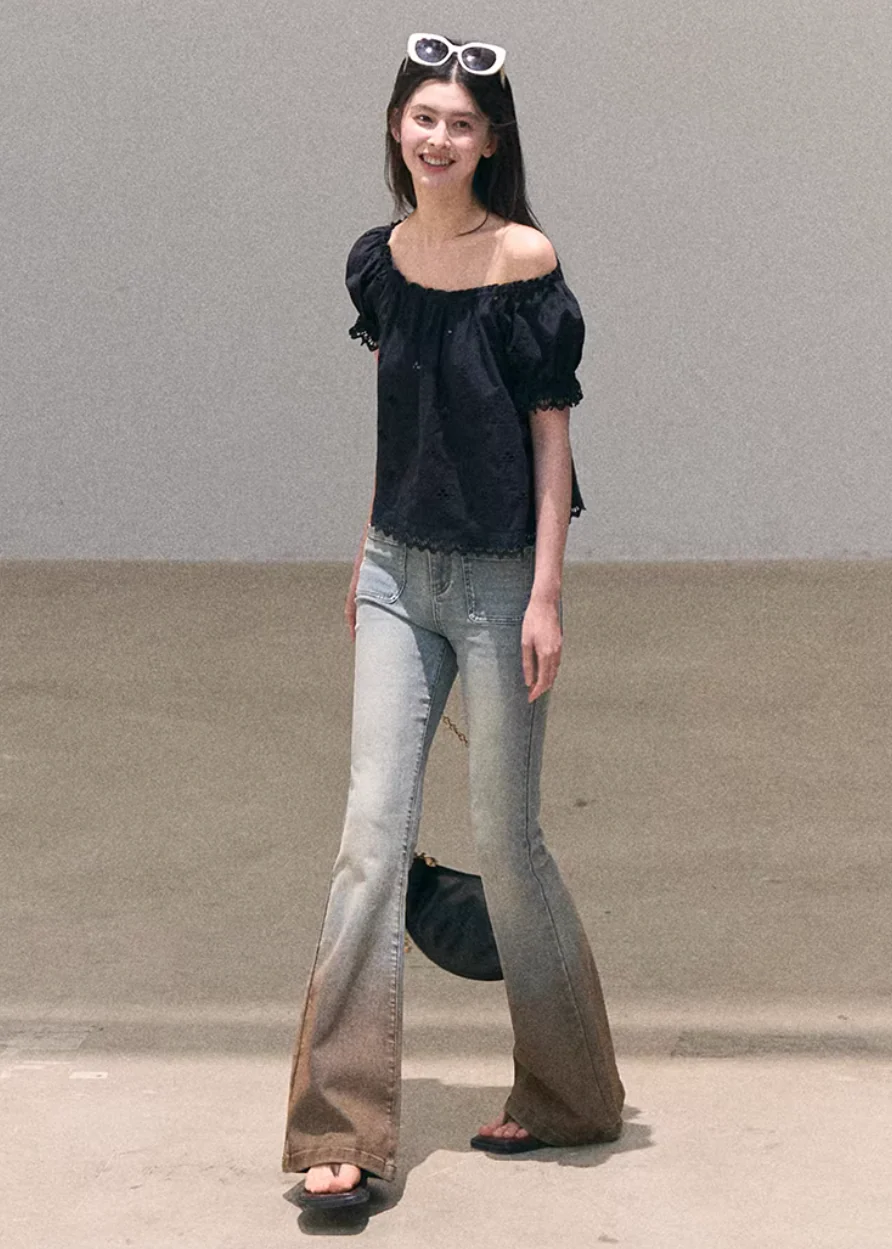 Valley Fog Flared Denim - Image 9