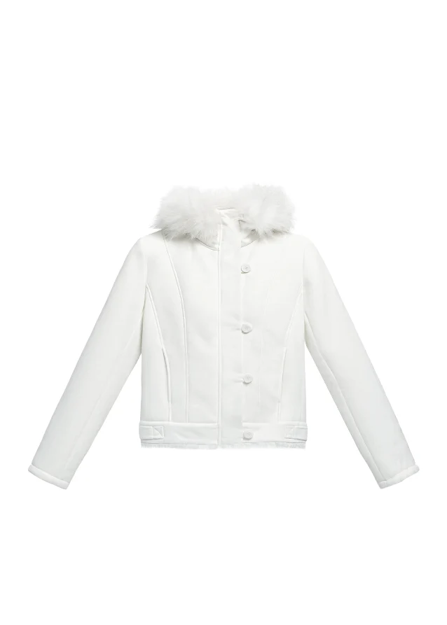 Velvet Dawn Cropped Coat - Image 10