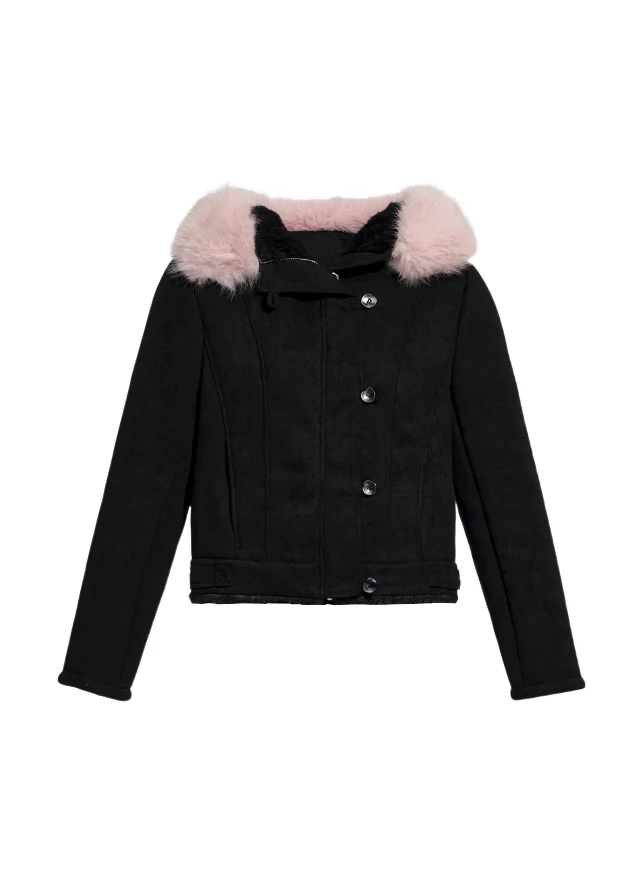 Velvet Dawn Cropped Coat - Image 11