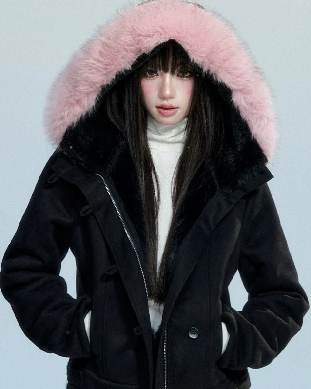 Velvet Dawn Cropped Coat - Image 2