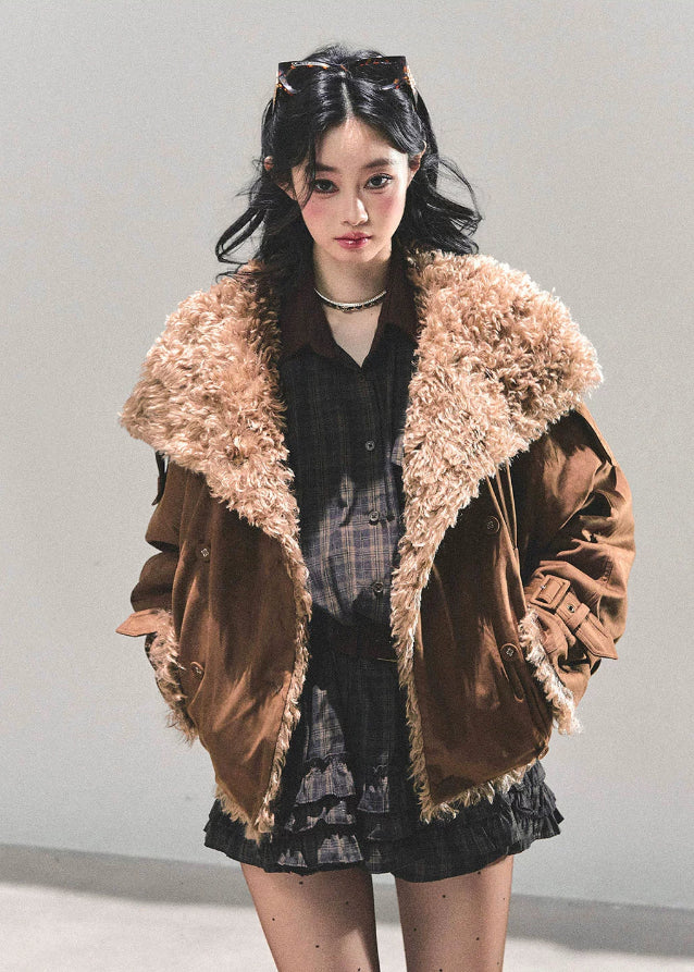 Velvet Winter Coat - Image 4
