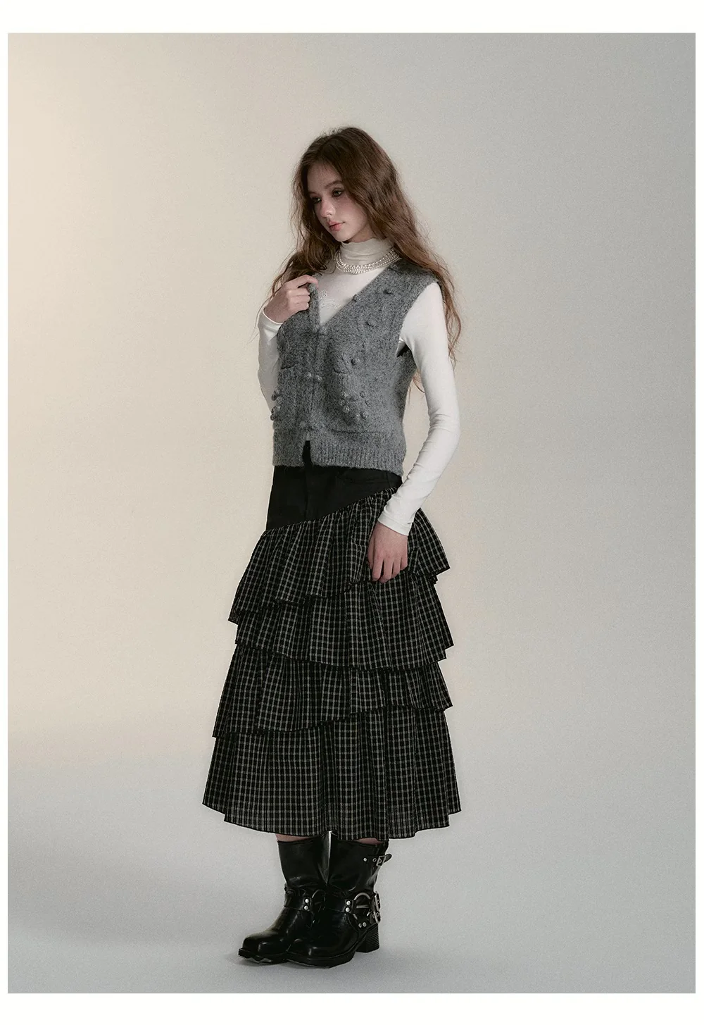 Wool Knit Cardigan & Vest Set - Image 5