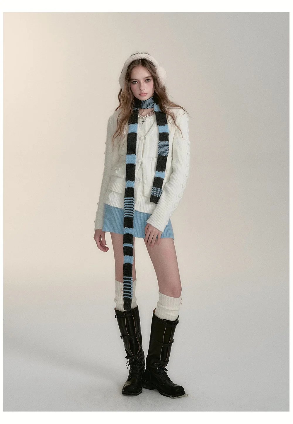 Wool Knit Cardigan & Vest Set - Image 7