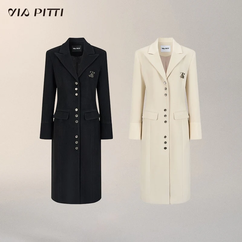 Long suit collar woolen versatile coat - Image 10