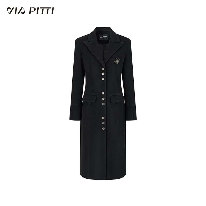Long suit collar woolen versatile coat - Image 11