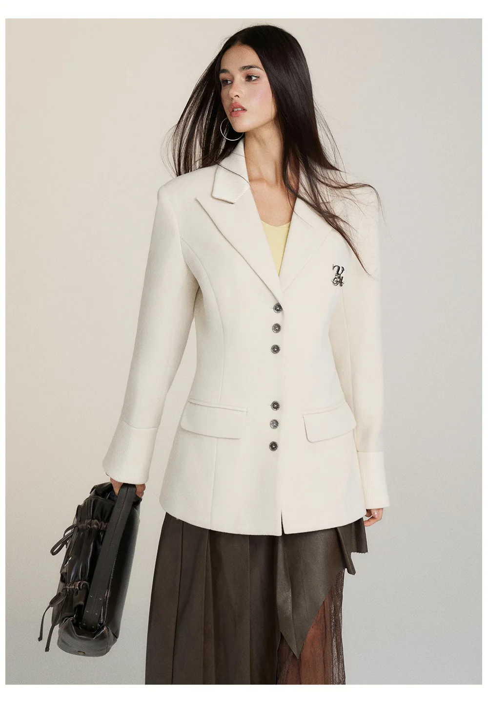 Woolen coat single-breasted commuter versatile coat - Image 10