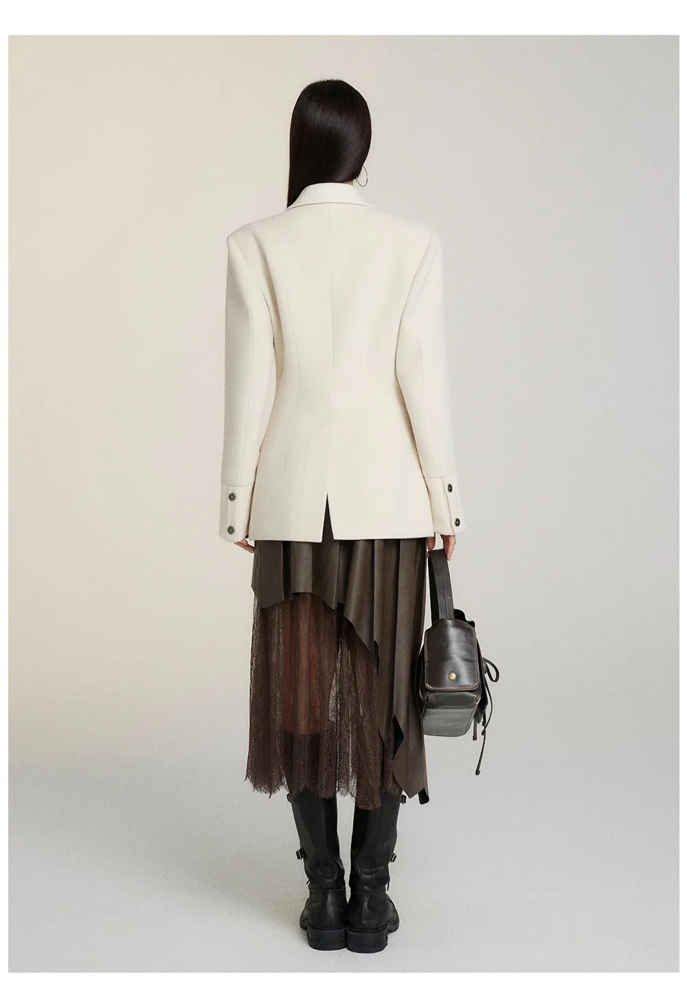 Woolen coat single-breasted commuter versatile coat - Image 3
