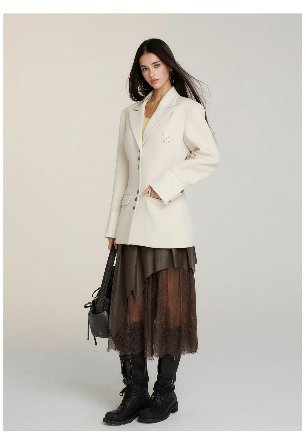 Woolen coat single-breasted commuter versatile coat - Image 5