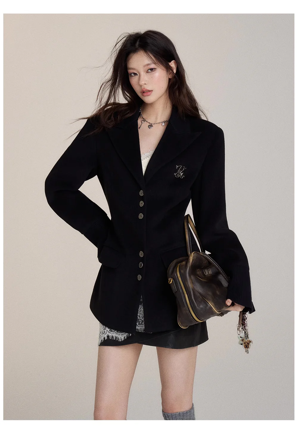 Woolen coat single-breasted commuter versatile coat - Image 6