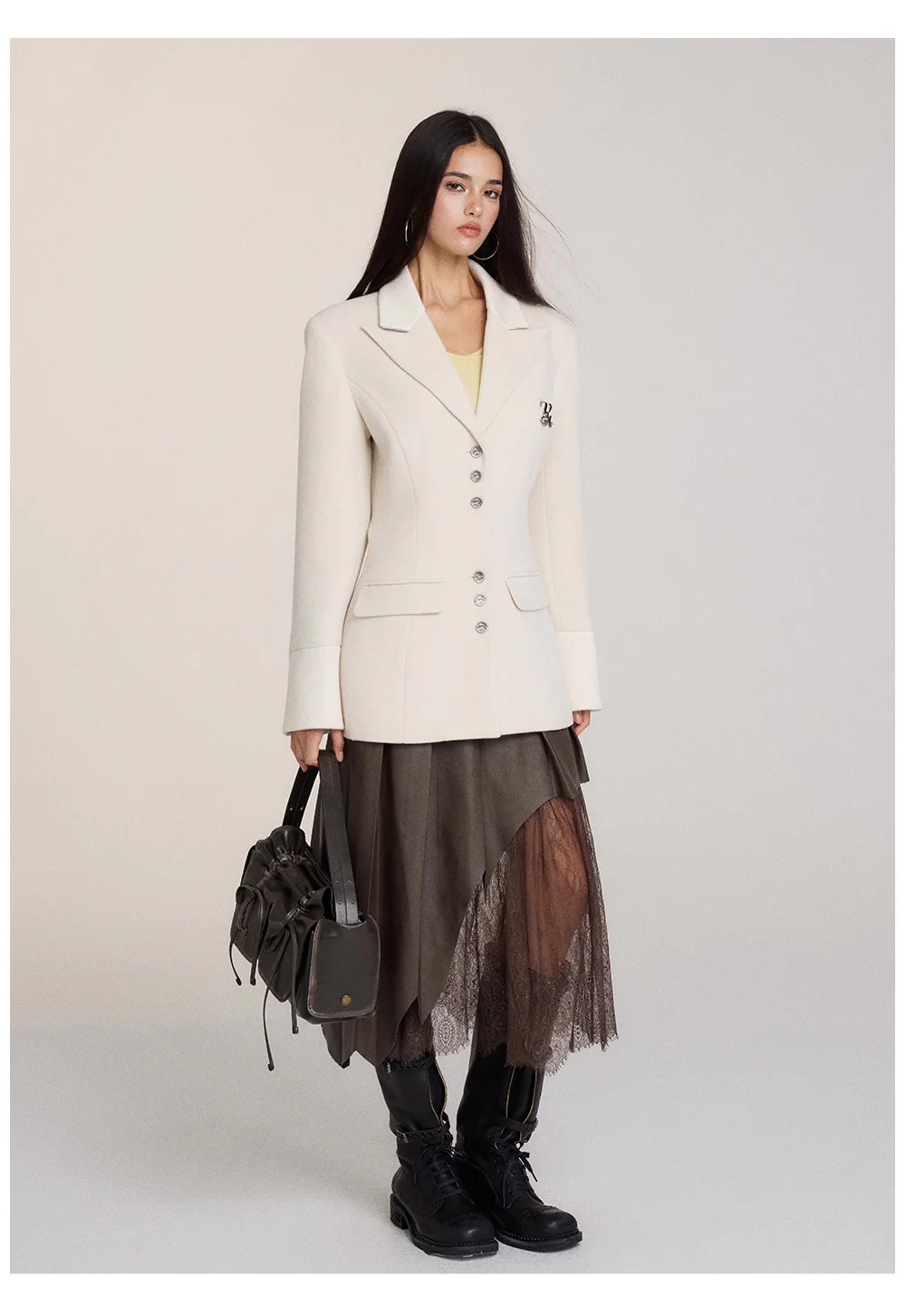 Woolen coat single-breasted commuter versatile coat - Image 7