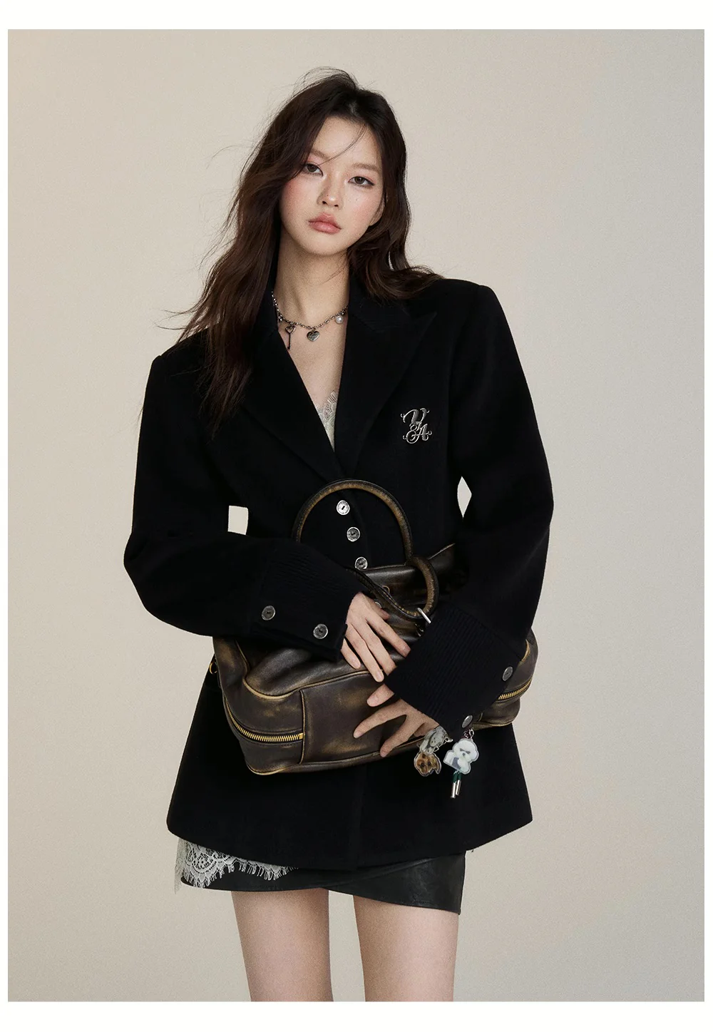 Woolen coat single-breasted commuter versatile coat - Image 9