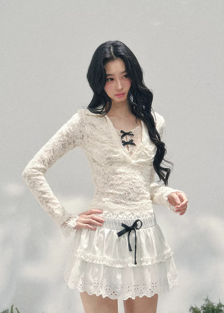 Virtual Focus Lace Layered Top - Image 5