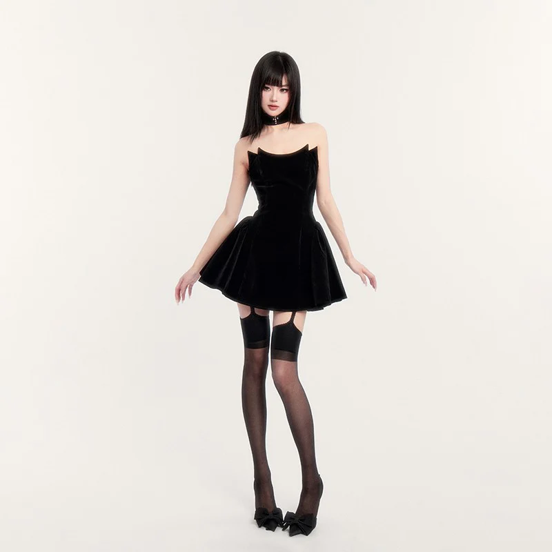 Party Dark Tube Dress Tutu Skirt - Image 3