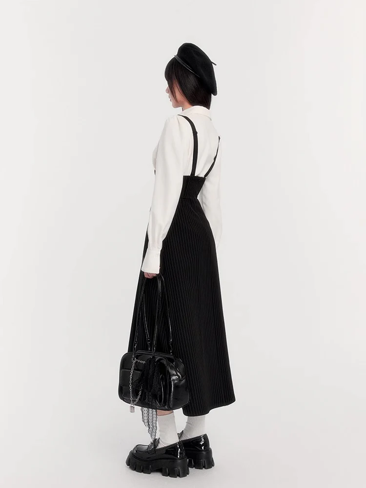 Retro Black & White Waist Shirt - Image 11