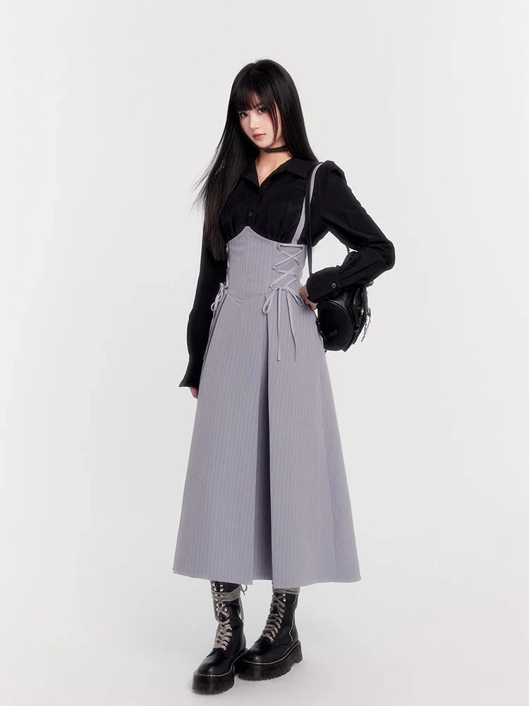 Retro Black & White Waist Shirt - Image 18