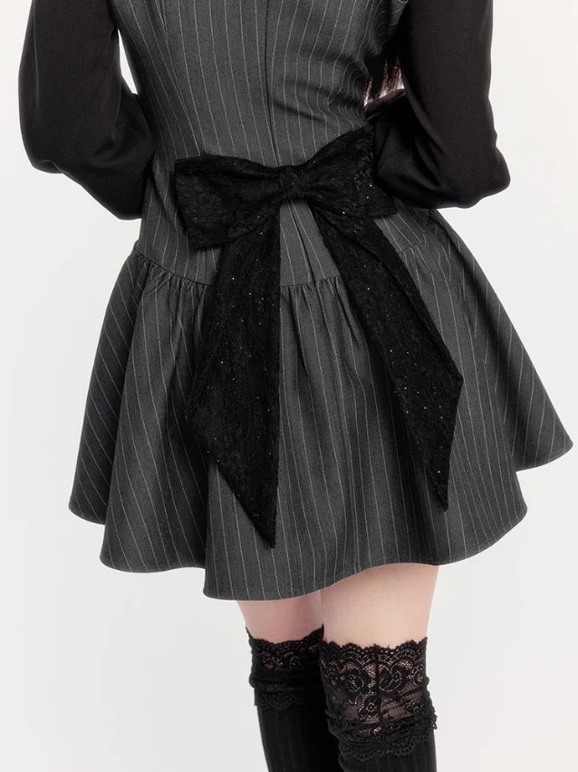 Striped Old Money Shirt Dress Set - Image 7