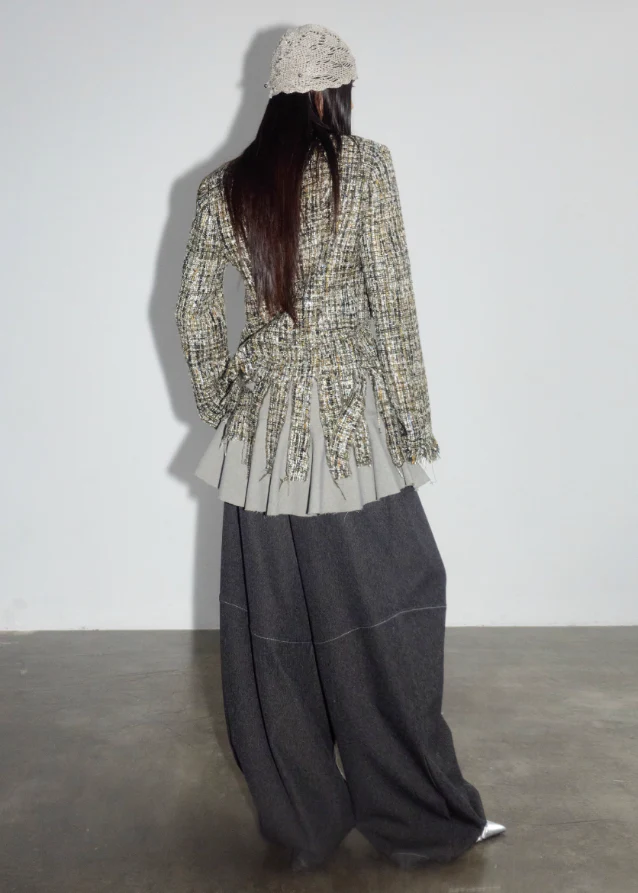 Wandering Muse Destructed Tweed Jacket - Image 3