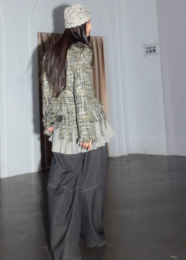 Wandering Muse Destructed Tweed Jacket - Image 4