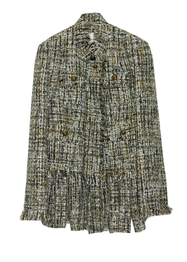 Wandering Muse Destructed Tweed Jacket - Image 8
