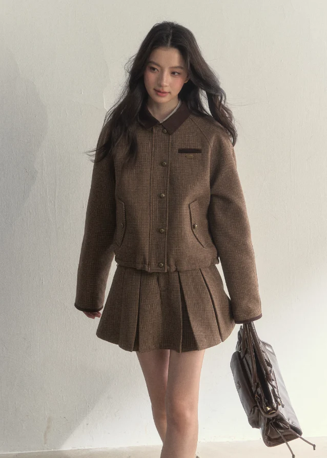 Warm Houndstooth Campus Two-Piece - Image 3