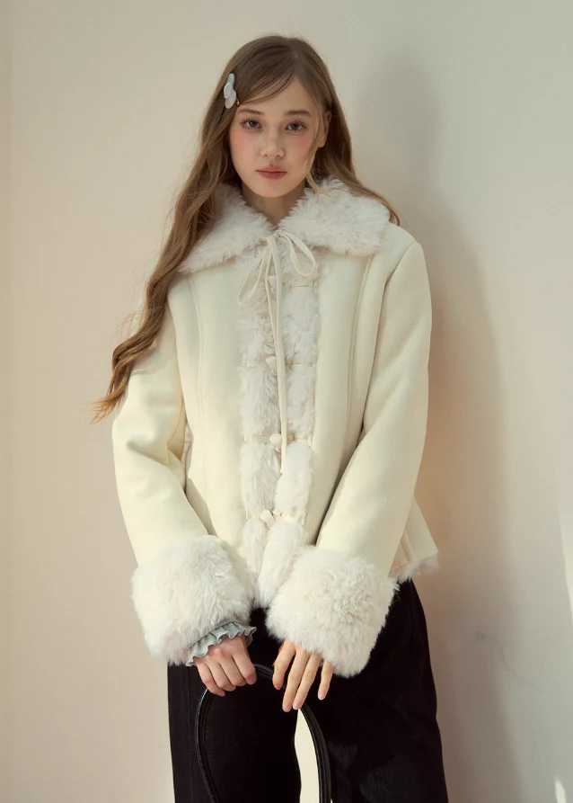 Warm Retro Lapel Fleece Jacket - Image 10