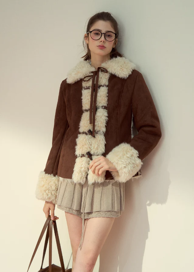 Warm Retro Lapel Fleece Jacket - Image 8