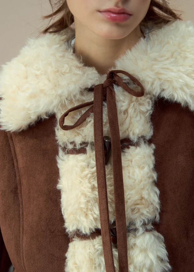 Warm Retro Lapel Fleece Jacket - Image 9