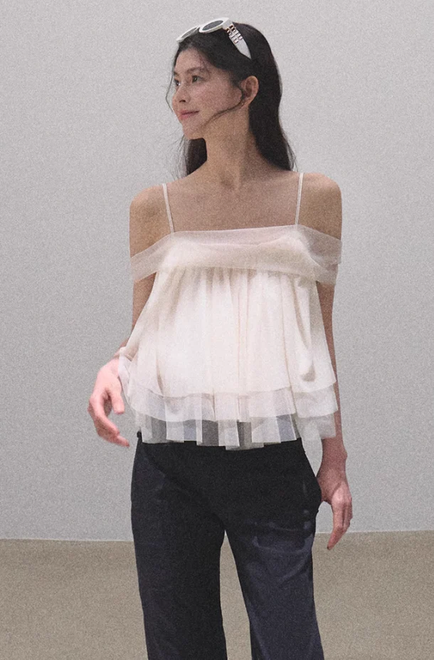 Soft Mesh Camisole Top - Image 4