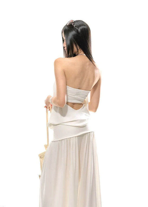 White no sleeve tops - Image 4