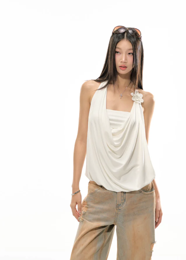 White no sleeve tops - Image 6