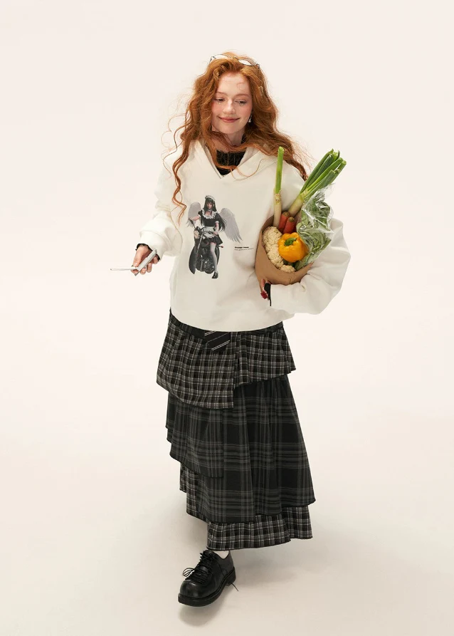 White Oversized Hoodie - Image 2