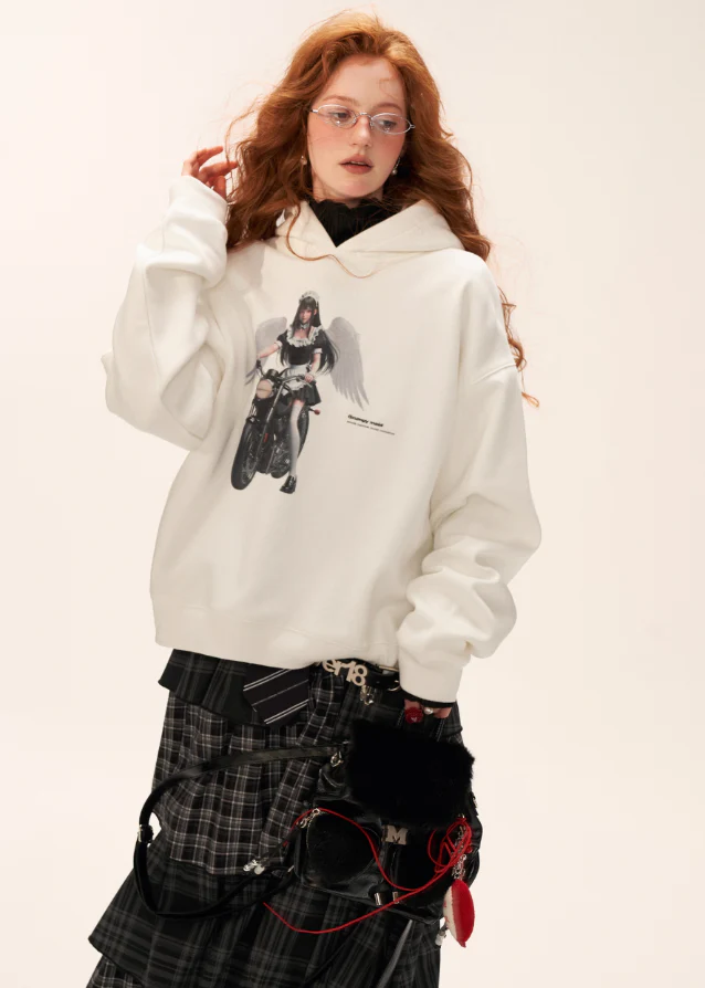 White Oversized Hoodie - Image 4
