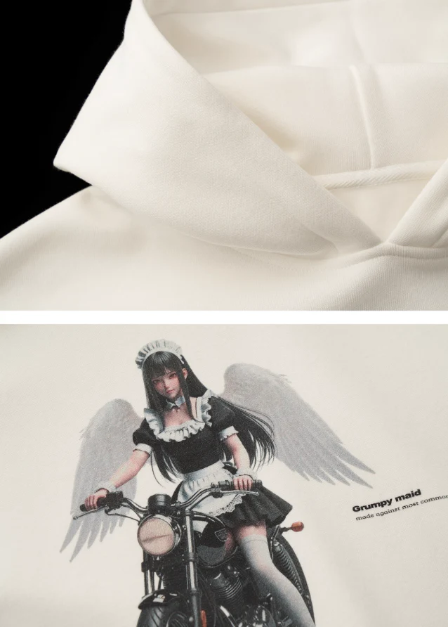 White Oversized Hoodie - Image 9