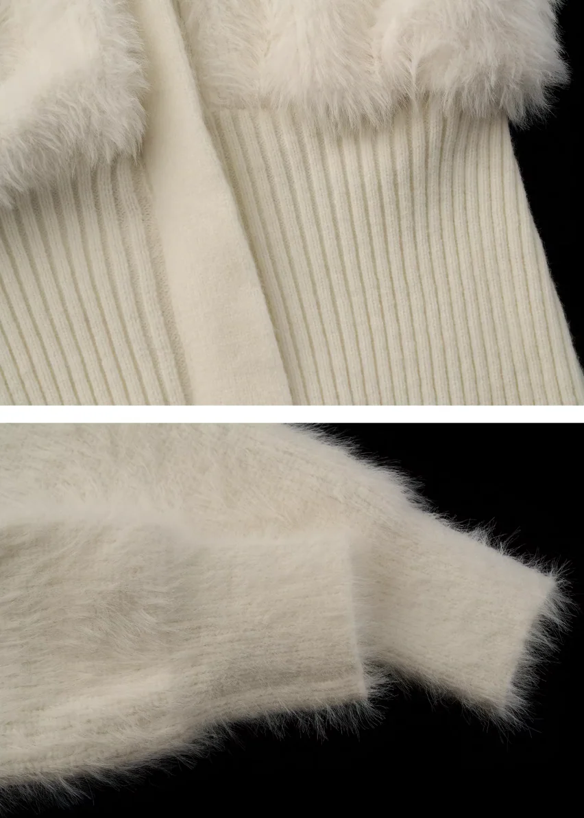 Wing Neck Slim Knit Top - Image 10