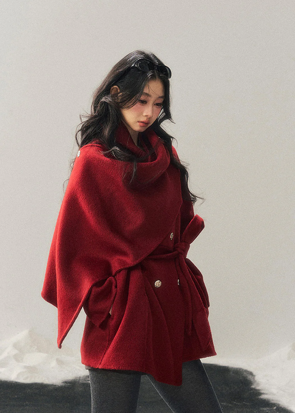 Winter Balse Reversible Wool Coat - Image 11
