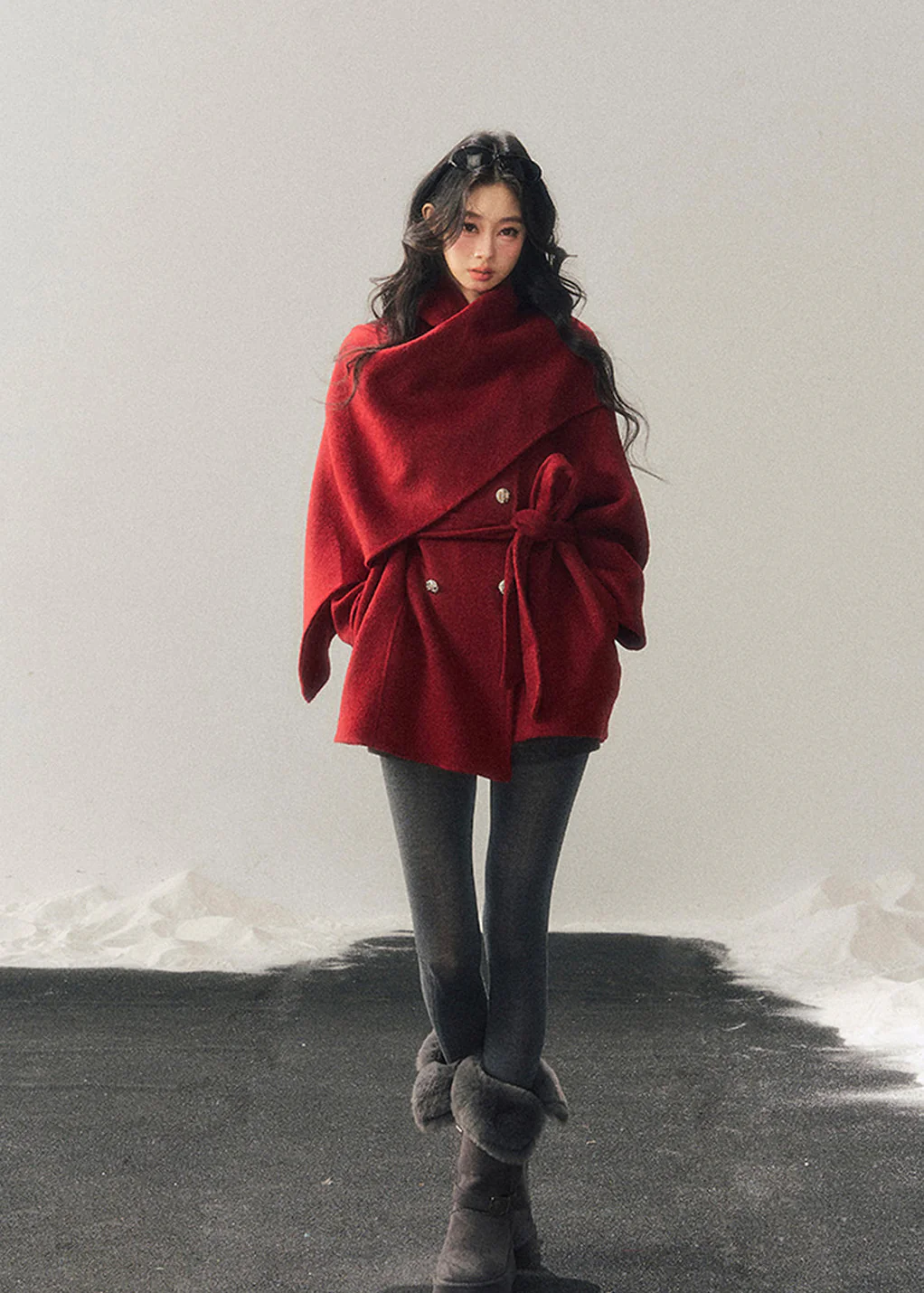 Winter Balse Reversible Wool Coat - Image 15