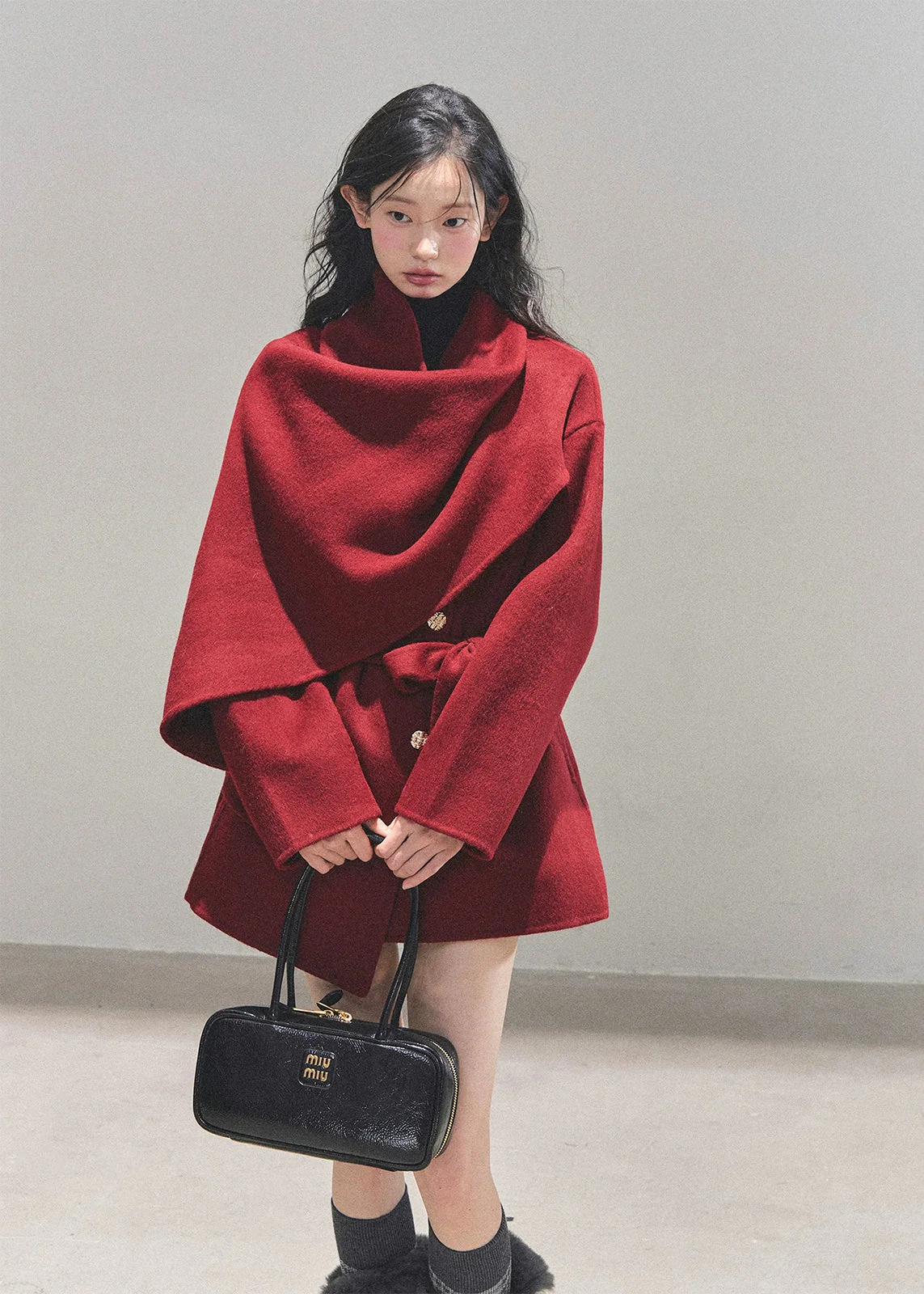 Winter Balse Reversible Wool Coat - Image 6