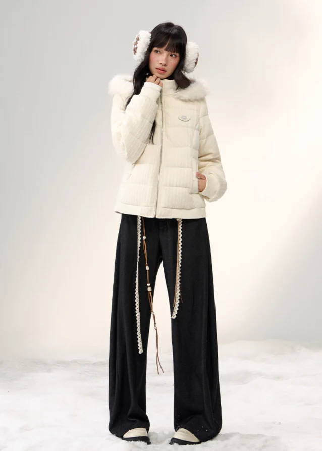 Winter Cloud Fur-Trim Down Jacket - Image 11