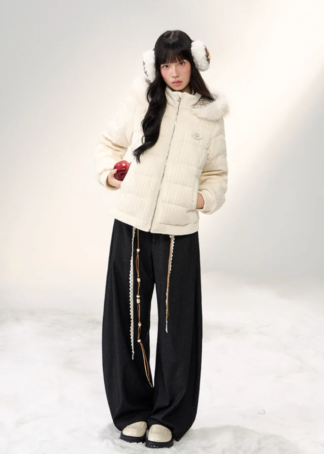 Winter Cloud Fur-Trim Down Jacket - Image 12