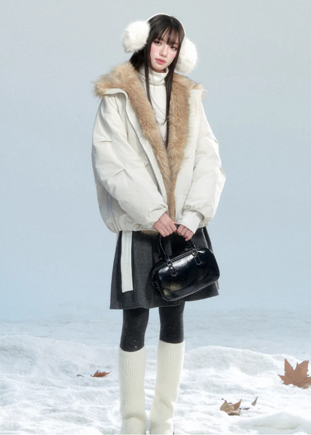 Winter Lueur Eco-Fur Coat - Image 8