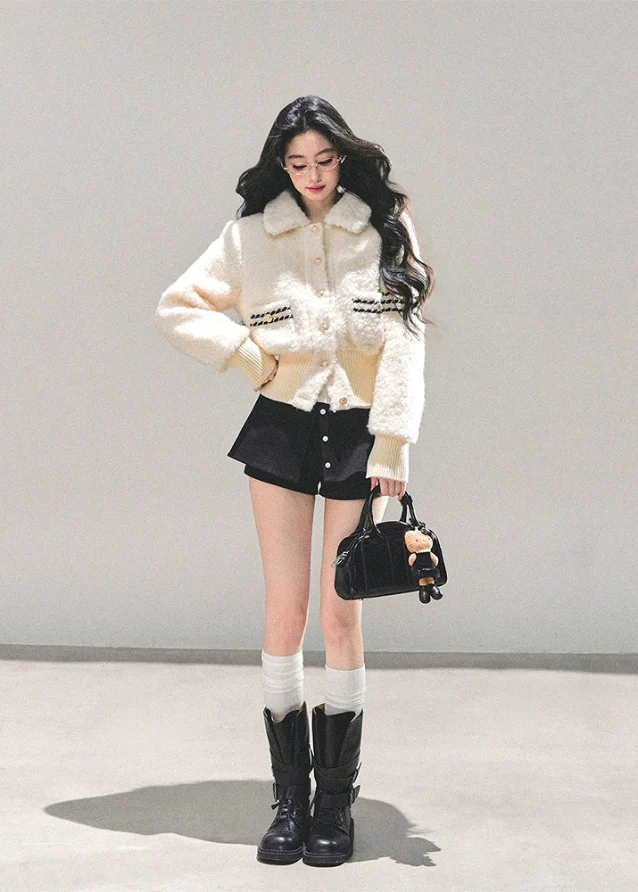 Winter Pearl Plush Jacket - Image 3