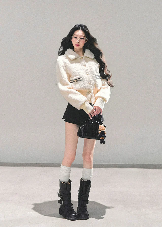 Winter Pearl Plush Jacket - Image 4