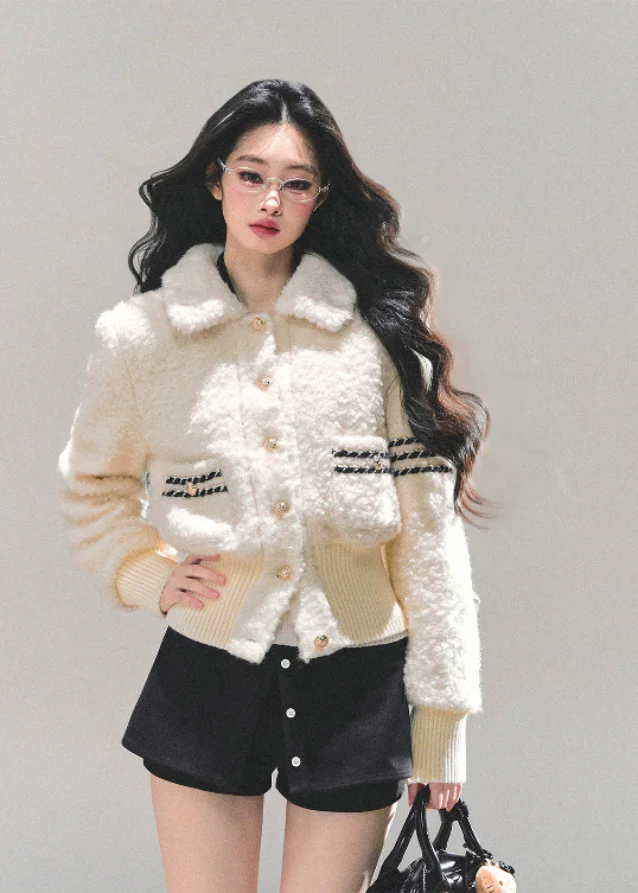 Winter Pearl Plush Jacket - Image 7